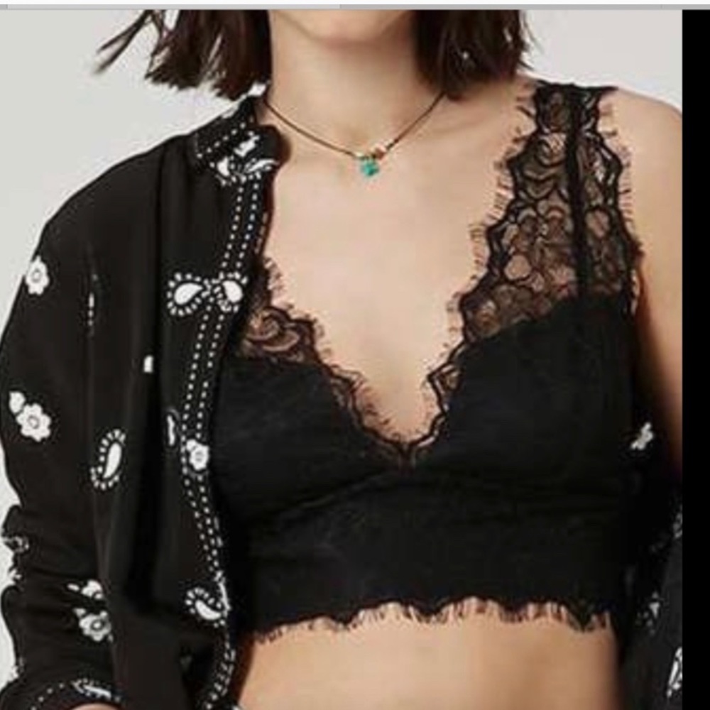 $40 Topshop‎ Black Lace Bralette [ SZ US 6 ]